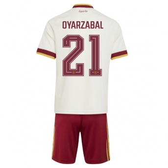 Billige Fotballdrakt Spania Mikel Oyarzabal #21 Replika Bortedraktsett Barn VM 2026 Kortermet (med bukser)